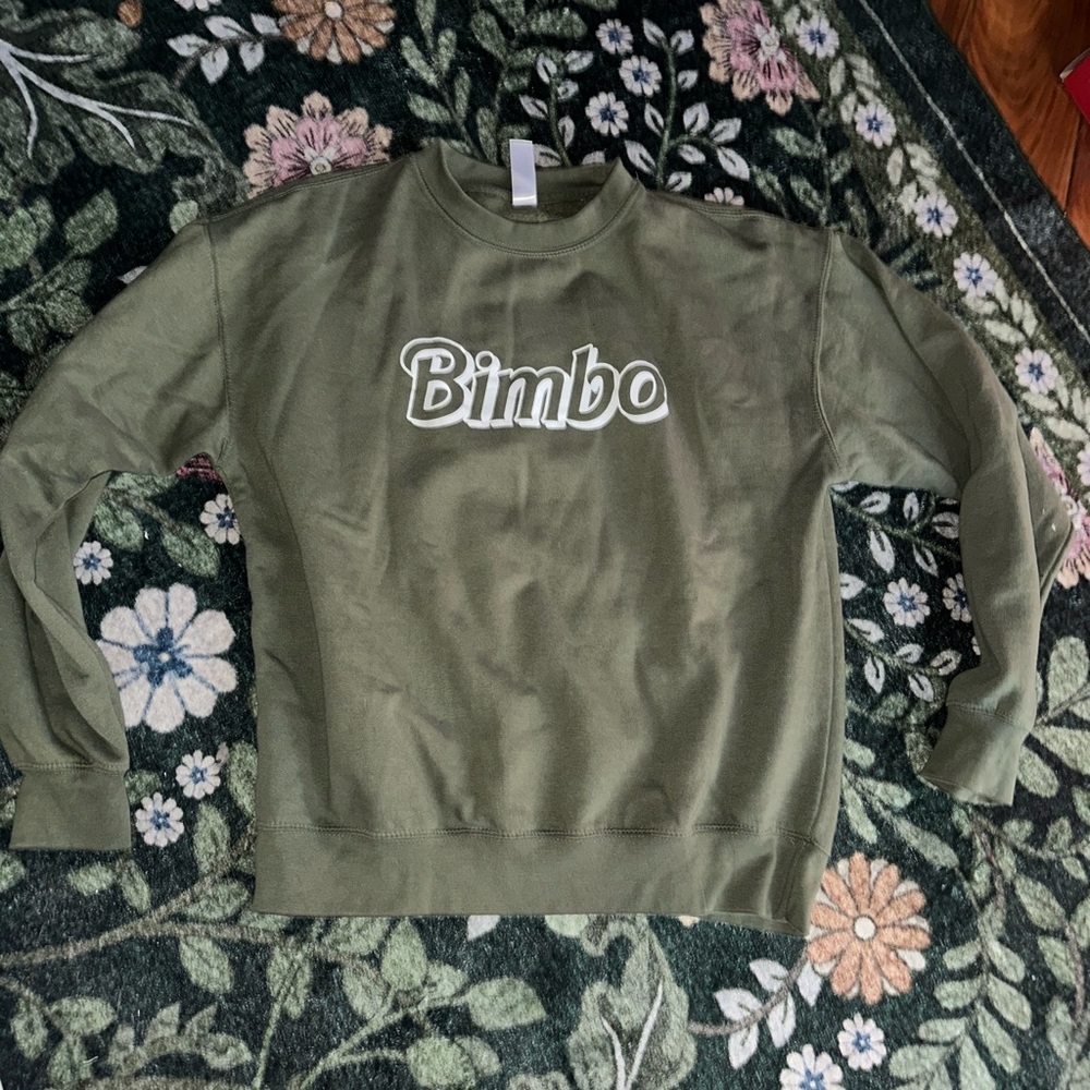 Olive Green Crewneck Sweatshirt BIMBO